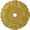 Ekena Millwork Angel Ceiling Medallion (Fits Canopies up to 15 3/4"), 32 1/4"OD x 3 5/8"ID x 1 1/8"P, Rich Gold CM32ANRGS - alternate 1